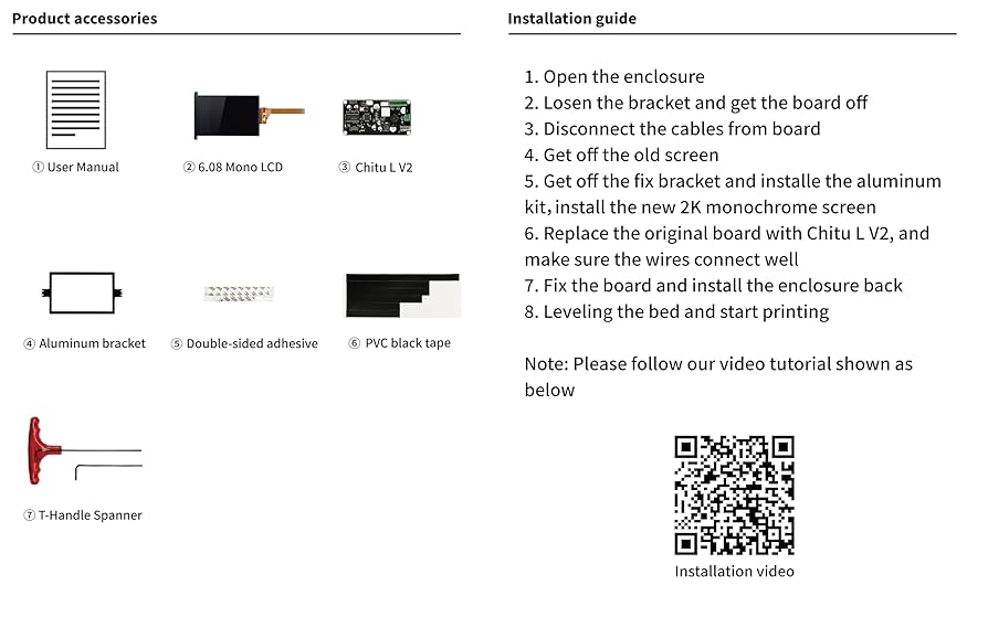 Amazon.com: Upgrade LCD Screen Kit for Anycubic Photon